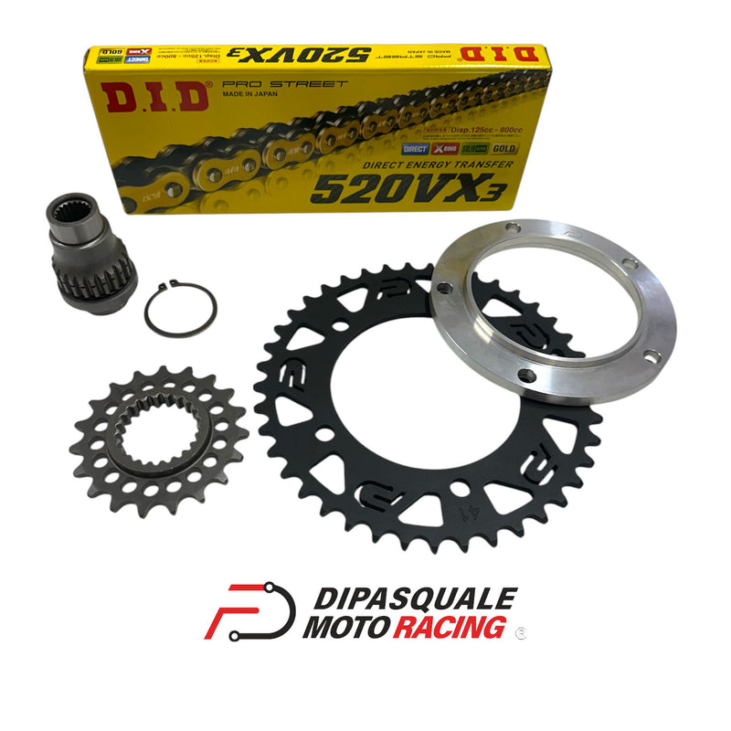 Kit Catena Completo con Pignone Scomponibile per T-Max 530 con Corona Nera (2012-2016)