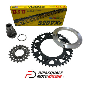 Kit Catena Completo con Pignone Scomponibile per T-Max 530 con Corona Nera (2012-2016)
